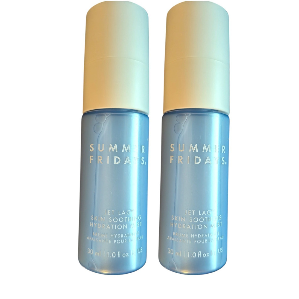 2x Summer Fridays Jet Lag Skin Soothing Hydration Mist 1oz/30ml Each Travel Size